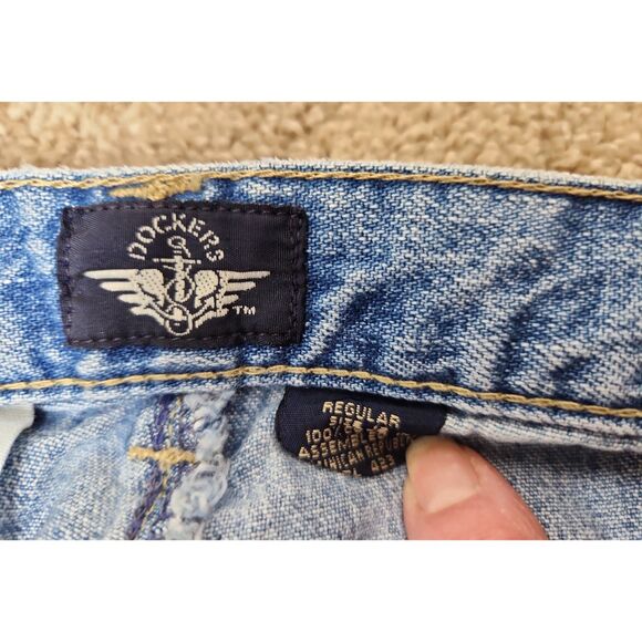 Woman's Vintage Docker Jeans Levi's 80's-90's Y2K Chinos Relaxed Sz. 12 Mom - Picture 4 of 6